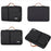 CANVASARTISAN K28-22 Splashproof Sleeve Bag for 13 inch Laptops Portable Slim Case with 2 Pouches / Handle Strap Notebook Anti-Scratch Carry Case - Black - 7