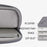 CANVASARTISAN  L38-T06 PU Leather Sleeve Bag for 12 inch Laptop Portable Carrying Case Shockproof Notebook Protector - Grey - 3