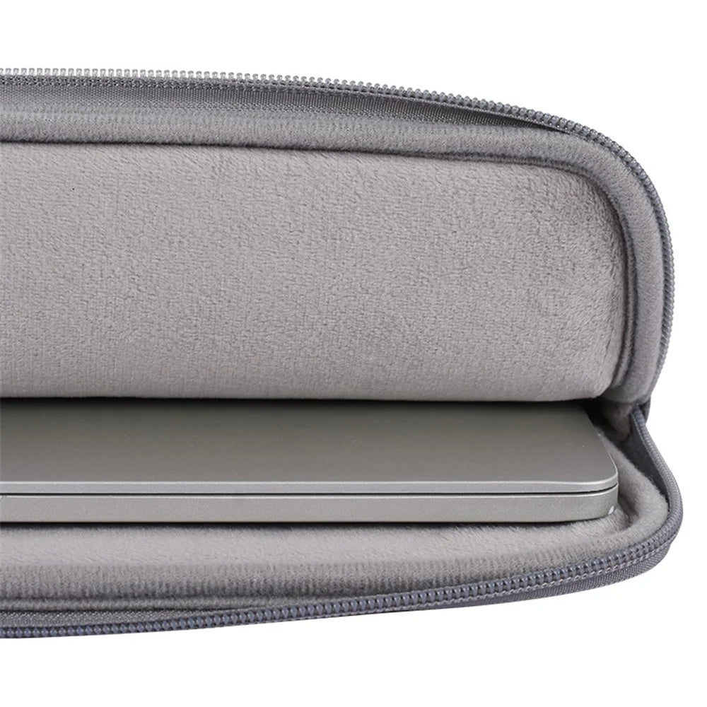 CANVASARTISAN  L38-06 Ultra Thin Sleeve Bag for 15 inch Laptop PU Leather Carrying Case Notebook Portable Bag - Grey - 5