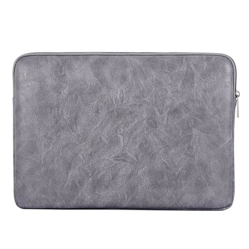 CANVASARTISAN L38-T06 11-Inch Laptop Bag PU Leather Notebook Computer Protective Case Slim Laptop Sleeve - Grey - 2