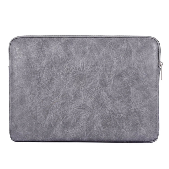 CANVASARTISAN L38-T06 11-Inch Laptop Bag PU Leather Notebook Computer Protective Case Slim Laptop Sleeve - Grey - 2