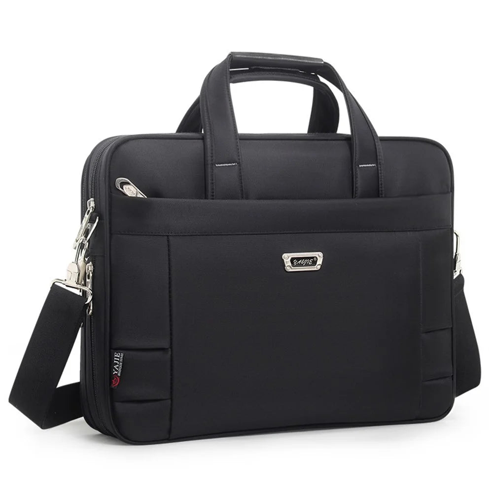 YAJIE 318 Waterproof 15.6'' Notebook Computer Tote Handbag Messenger Shoulder Crossbody Bag Laptop Business Briefcase for Men and Women - 1