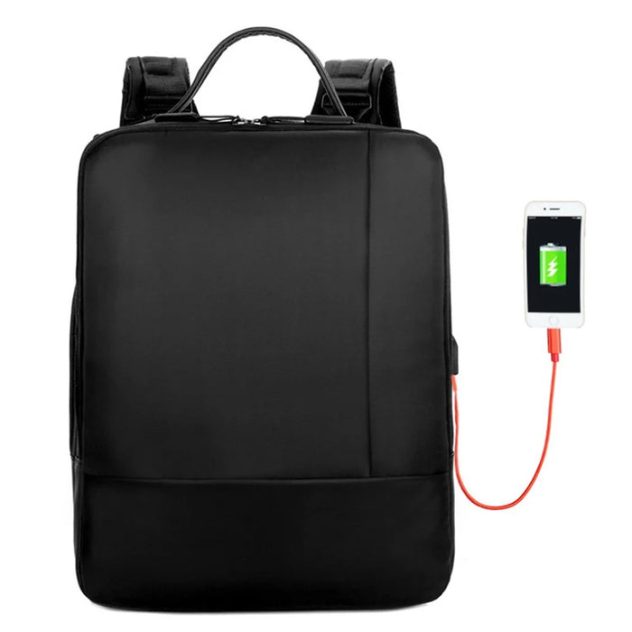 SJ0100 Multifunction Laptop Shoulders Backpack USB Port Outside Travel Handbag Notebook Computer Shoulder Bag Business Briefcase Hand Bag - 7