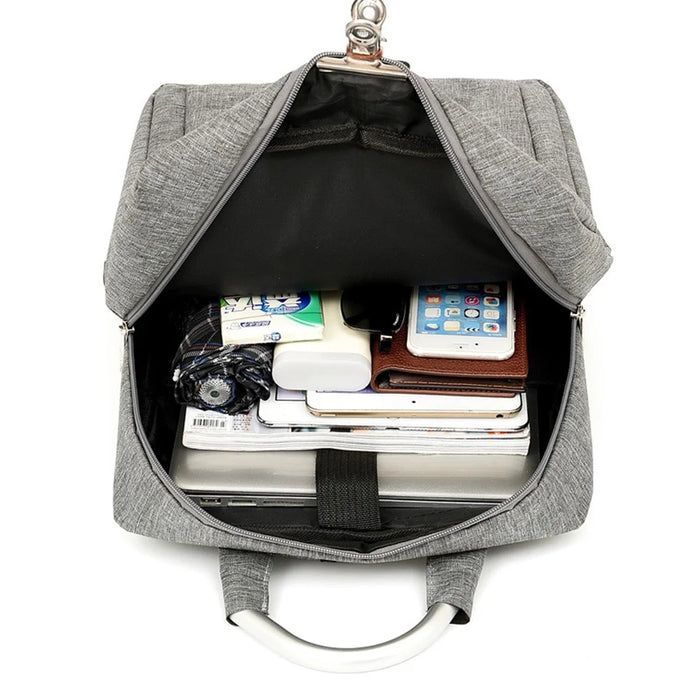 SJ0048 Large Backpack Water Repellent Laptop Backpack Travel Rucksack with External USB Charging Port - 6