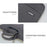 COPTON Portable Carrying Bag for 13-14-inch Laptops Anti-Scratch Notebook Nylon Sleeve Bag with Handle Strap / Small Bag - Grey - 7