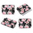 CANVASARTISAN H40-11 Portable Carrying Case for 12-inch Laptops Rose Pattern Printed Storage Bag Scratch Resistant Sleeve Bag with Outer Pouch - Black - 6