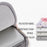 CANVASARTISAN H40-01 Portable Carrying Case for 12-inch Laptops Rose Pattern Printed Storage Bag Anti-Scratch Sleeve Bag - Grey - 3