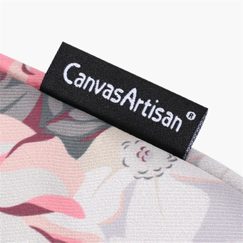 CANVASARTISAN H40-01 Protective Carrying Case Portable Sleeve Bag for 13-inch Laptops Rose Pattern Printed Storage Bag - Grey - 6