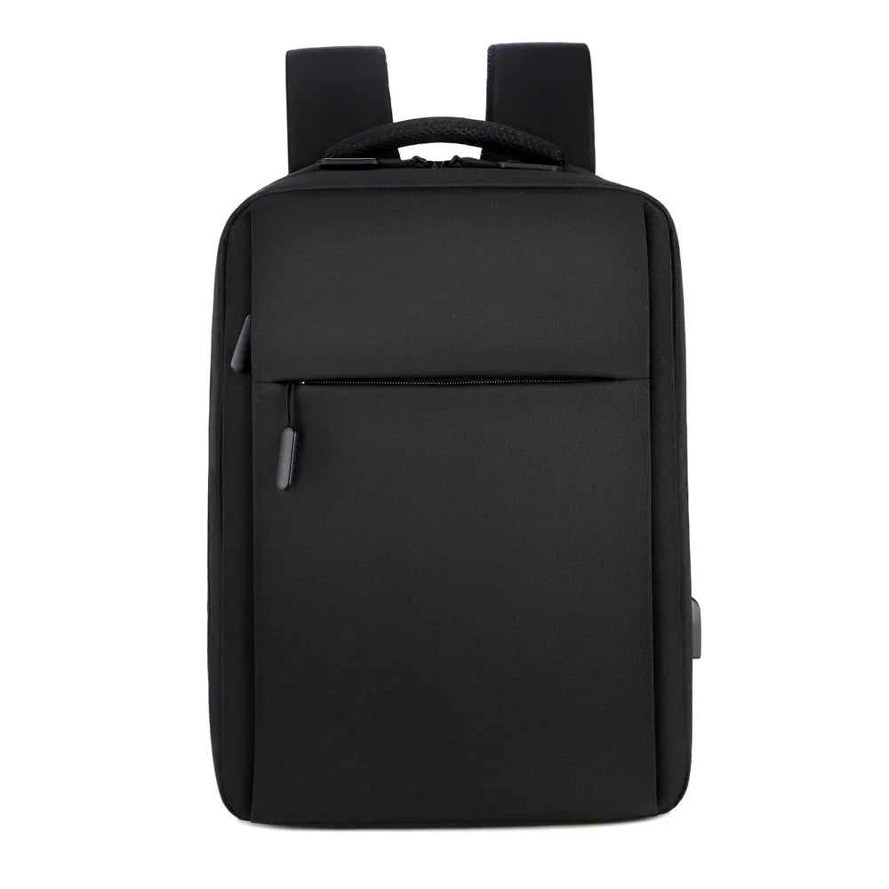 1106 Large Capacity Dual Layer Laptop Backpack Business Travel Shoulder Bag Rucksack with USB Charging Port - 1