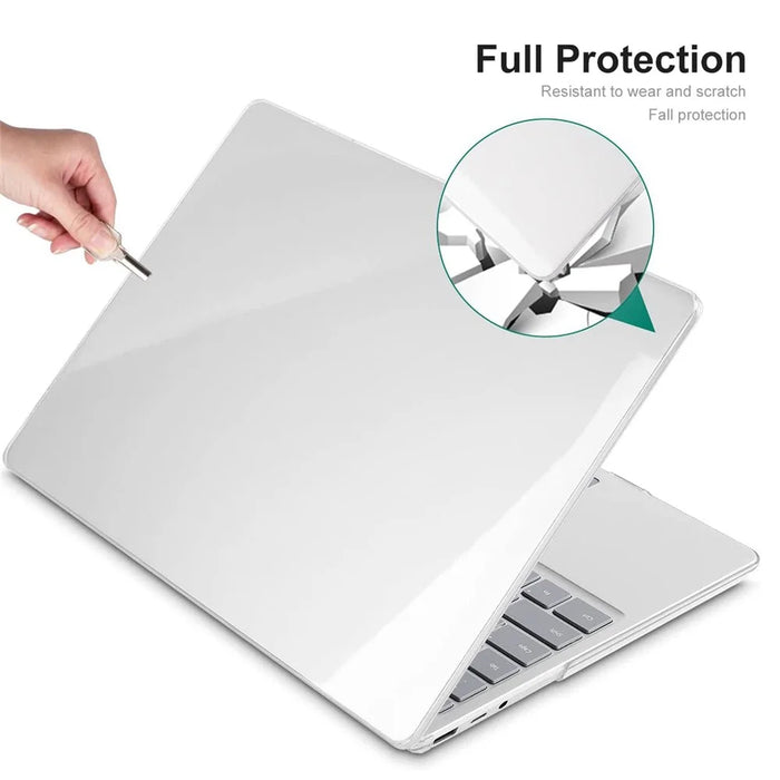 ENKAY HAT PRINCE PC Laptop Case for Microsoft Surface Laptop 5 / 4 / 3 Anti-Drop Notebook Cover Metal Keyboard Version - Transparent - 6