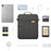 MA483 11-inch Tablet Waterproof Sleeve Shoulder Bag Shockproof Handbag for iPad (Single Handle) - Dark Grey - 4