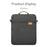 MA483 11-inch Tablet Waterproof Sleeve Shoulder Bag Shockproof Handbag for iPad (Single Handle) - Dark Grey - 7