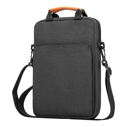 MA483 13.3-inch Laptop Bag Waterproof Tablet Sleeve Shoulder Bag Anti-scratch Handbag (Double Handle) - Dark Grey - 1