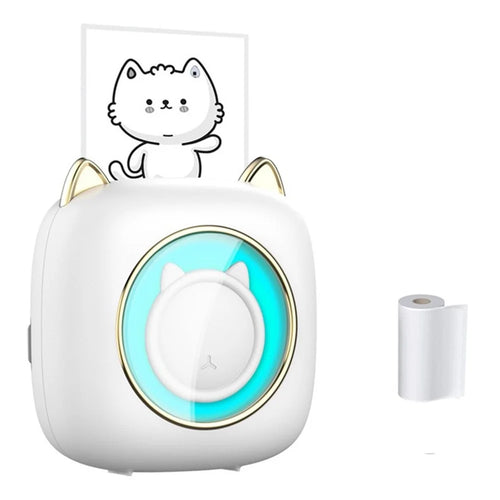 C23 Cute Mini Portable Printer Thermal 200DPI HD Printer with Colorful Light for Students - 1
