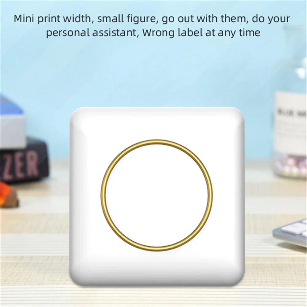 C20 Portable Mini Pocket Printer Bluetooth-compatible 5.0 Thermal Printer for Label, Picture Printing - 6