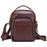 BULLCAPTAIN 777 Top-Layer Cowhide Leather Retro Handbag Zipper Pocket Shoulder Bag Wallet Purse Clutch - Brown - 1