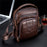 BULLCAPTAIN 777 Top-Layer Cowhide Leather Retro Handbag Zipper Pocket Shoulder Bag Wallet Purse Clutch - Brown - 4