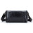 BULLCAPTAIN HKDJB--001 Large Capacity Retro Crossbody Shoulder Bag Travel Storage Bag Top-Layer Cowhide Leather Handbag - Black - 1