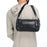 BULLCAPTAIN HKDJB--001 Large Capacity Retro Crossbody Shoulder Bag Travel Storage Bag Top-Layer Cowhide Leather Handbag - Black - 5