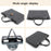 15 / 15.4 / 16 Inch Laptop Carrying Bag Handbag PU Leather Surface Protection Sleeve 3-Layer Notebook Computer Pouch - Black - 3