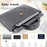 15 / 15.4 / 16 Inch Laptop Carrying Bag Handbag PU Leather Surface Protection Sleeve 3-Layer Notebook Computer Pouch - Black - 4