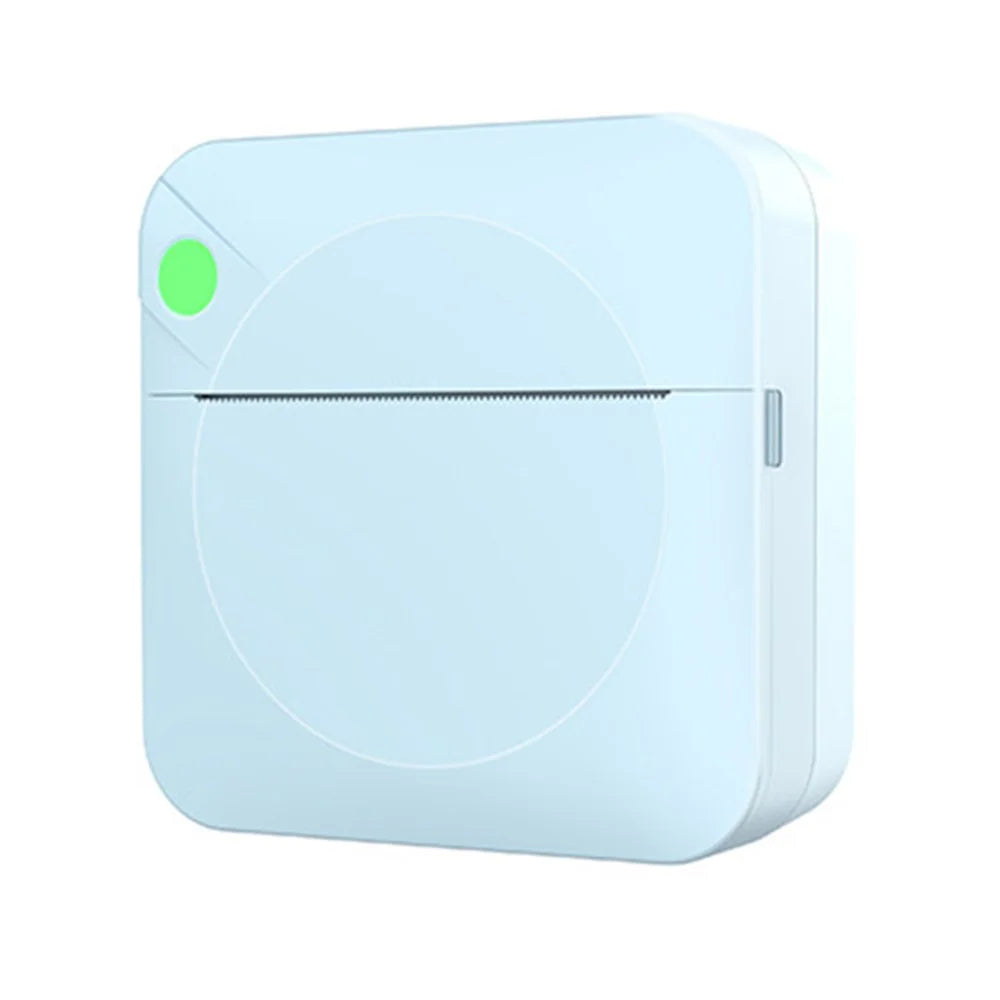 C17 Portable Mini Printer Pocket Bluetooth-compatible Thermal Printer Inkless Printing Gift for Label Receipt Photo Notes Study - Blue - 1