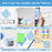 C17 Portable Mini Printer Pocket Bluetooth-compatible Thermal Printer Inkless Printing Gift for Label Receipt Photo Notes Study - Blue - 3