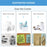 C17 Portable Mini Printer Pocket Bluetooth-compatible Thermal Printer Inkless Printing Gift for Label Receipt Photo Notes Study - Blue - 4