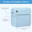 C17 Portable Mini Printer Pocket Bluetooth-compatible Thermal Printer Inkless Printing Gift for Label Receipt Photo Notes Study - Blue - 5