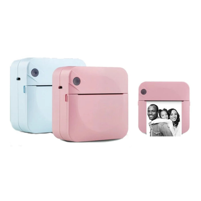 C17 Portable Mini Printer Pocket Bluetooth-compatible Thermal Printer Inkless Printing Gift for Label Receipt Photo Notes Study - Blue - 6
