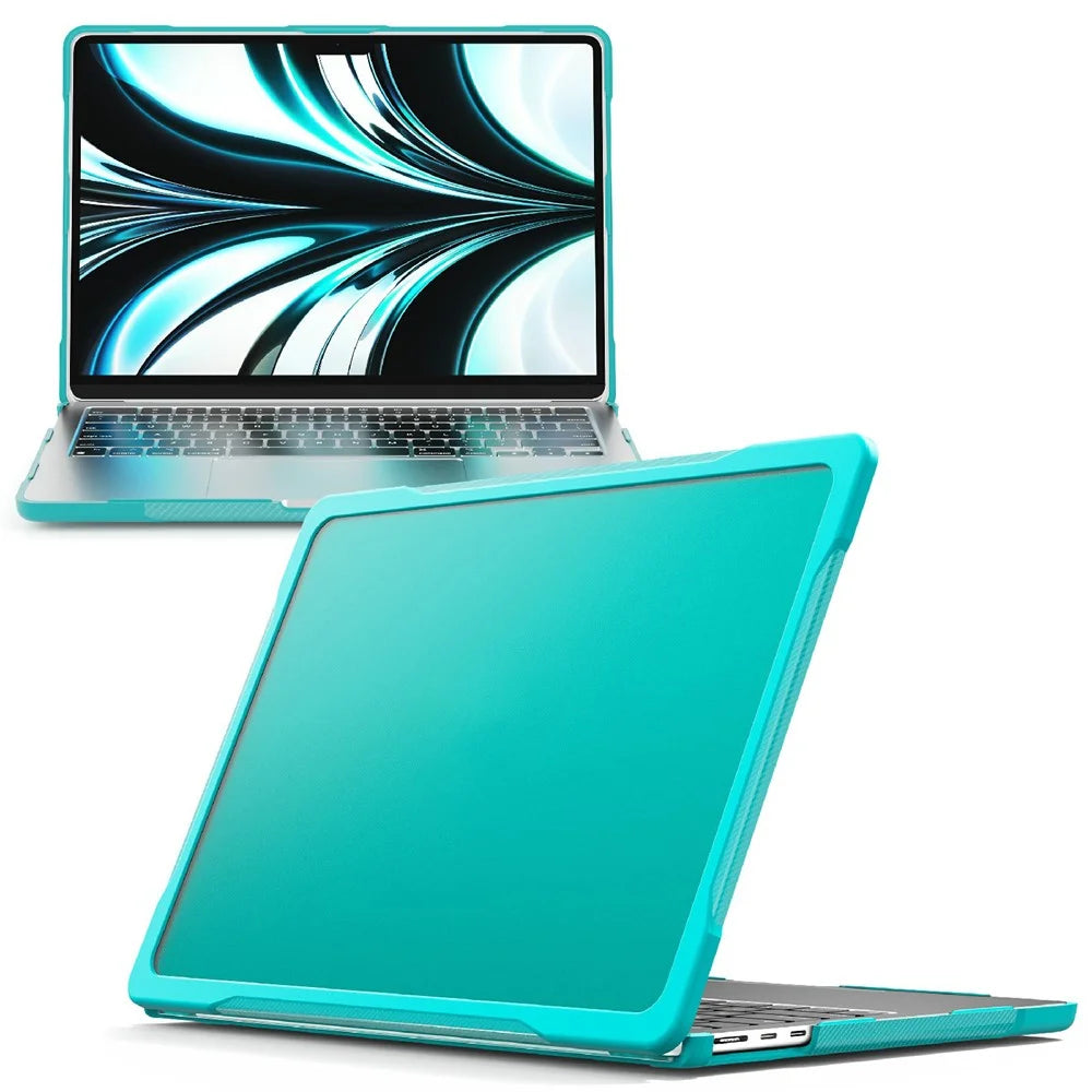 For MacBook Pro 13 inch (2016) A1706 A1708 / (2018) A1989 / (2019) A2159 / (2020) A2289 A2251 A2338 (M1 / M2) Sailor Series Laptop Case PC+TPU Cover - Baby Blue - 2