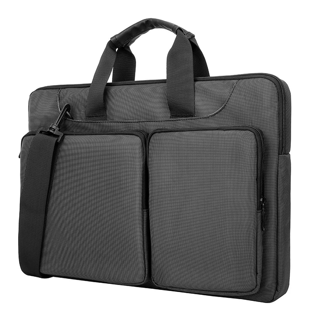 MA536 15-15.6 Inch Notebook Computer Handbag Polyester+Fleece Laptop Shoulder Bag Business Messenger Tote Bag - 1