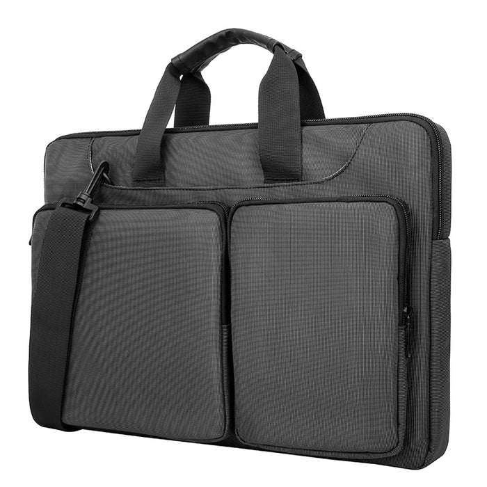 MA536 15-15.6 Inch Notebook Computer Handbag Polyester+Fleece Laptop Shoulder Bag Business Messenger Tote Bag - 1