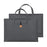 13.3 / 14 inch Laptop Sleeve PU Leather Handbag Sleeve Notebook Computer Bag Storage Water-Repellent Pouch - Grey - 1