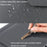 13.3 / 14 inch Laptop Sleeve PU Leather Handbag Sleeve Notebook Computer Bag Storage Water-Repellent Pouch - Grey - 5