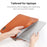 13 inch Protective Laptop Carrying Case Shoulder Bag Waterproof PU Leather Computer Cover Sleeve with Accessories Bag - Brown - 4