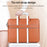 13 inch Protective Laptop Carrying Case Shoulder Bag Waterproof PU Leather Computer Cover Sleeve with Accessories Bag - Brown - 7