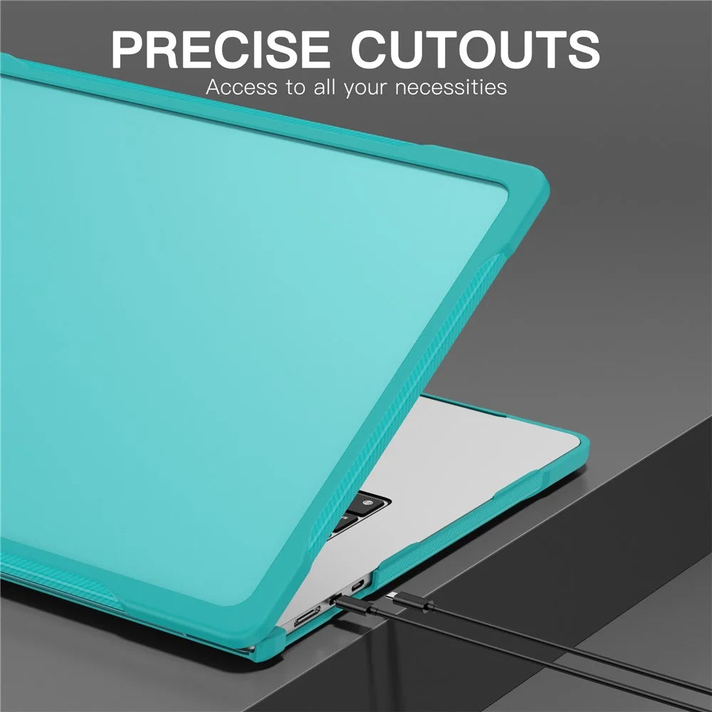 For Macbook Air 15 inch (2026) A3448 / (2025) A3241 / (2024) A311 / (2023) A2941 Sailor Series Laptop Case PC+TPU Anti-Scratch Notebook Cover - Baby Blue - 5