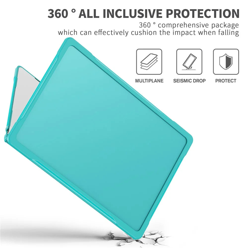For Macbook Air 15 inch (2026) A3448 / (2025) A3241 / (2024) A311 / (2023) A2941 Sailor Series Laptop Case PC+TPU Anti-Scratch Notebook Cover - Baby Blue - 6