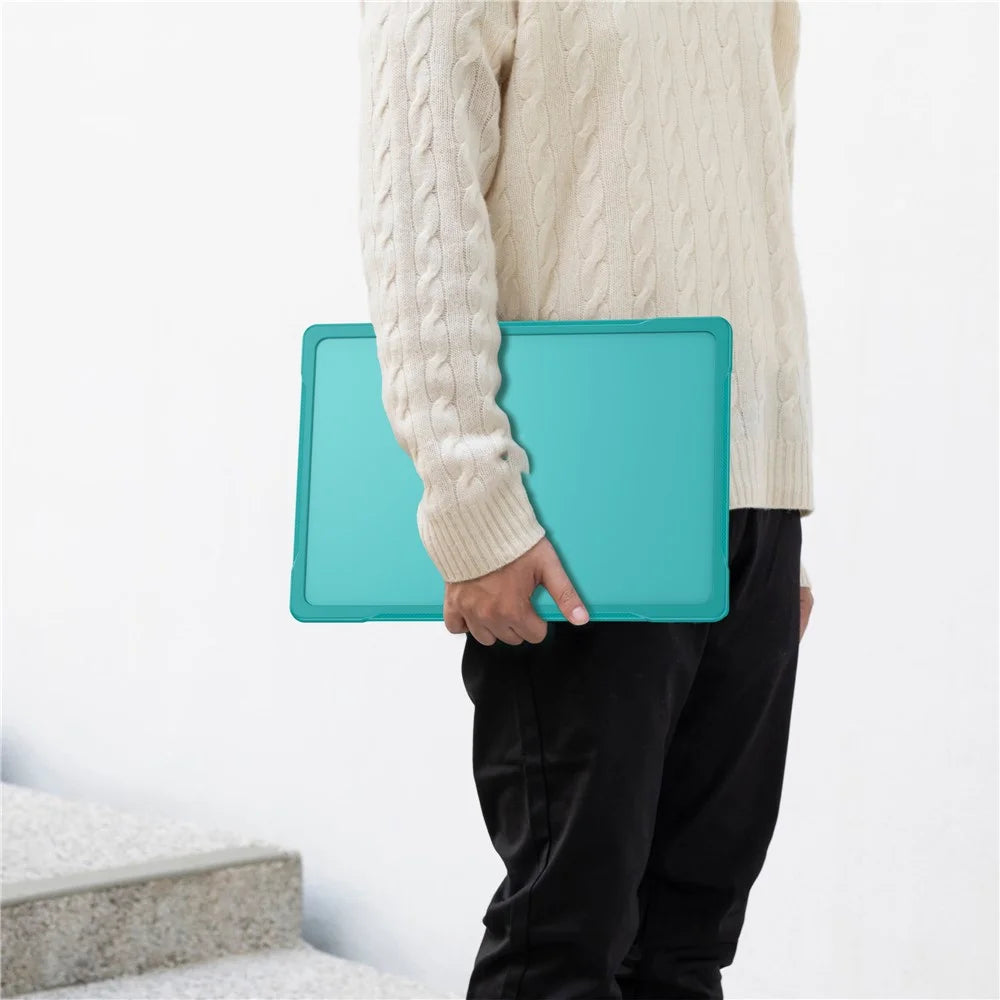 For Macbook Air 15 inch (2026) A3448 / (2025) A3241 / (2024) A311 / (2023) A2941 Sailor Series Laptop Case PC+TPU Anti-Scratch Notebook Cover - Baby Blue - 7