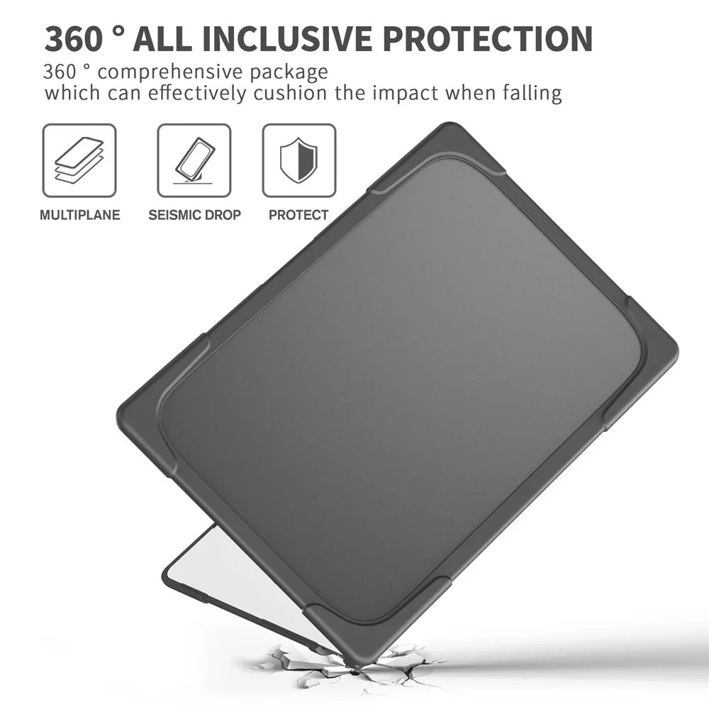 Laptop Case for Macbook Air 15 inch (2026) A3448 / (2025) A3241 / (2024) A311 / (2023) A2941 Stand Design Notebook Anti-Scratch Hard PC Cover - Grey - 5
