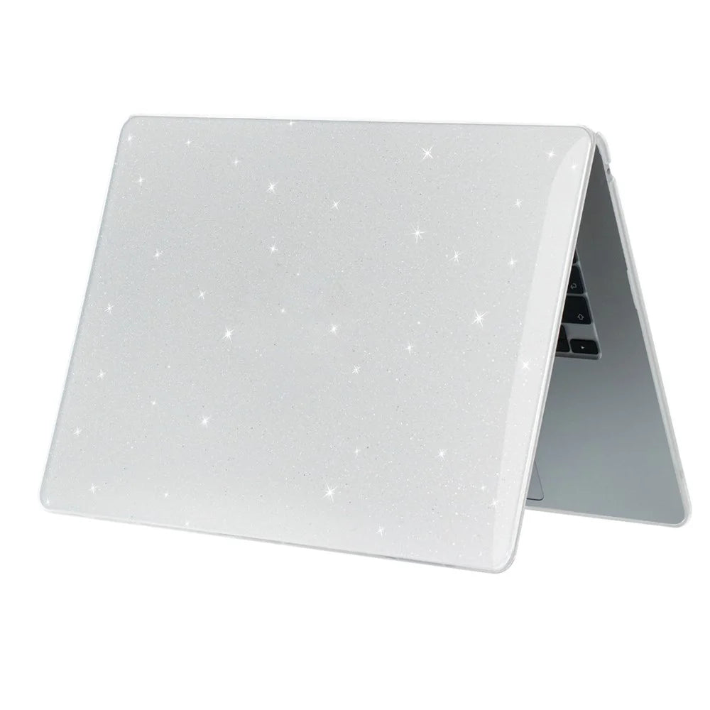 ENKAY HAT PRINCE For Macbook Air 15 inch (2026) A3448 / (2025) A3241 / (2024) A311 / (2023) A2941 Shockproof Hard PC Case Anti-Drop Glitter Laptop Cover - Transparent - 4