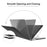 ENKAY HAT PRINCE Case for Macbook Air 15 inch (2025) / (2024) A3114 / (2023) A2941 (US Version) Matte Laptop Cover with TPU Keyboard Film +Plugs - Black - 3