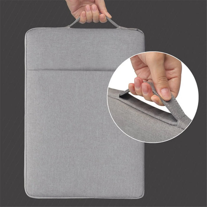 10.5-inch Shockproof Nylon Tote Tablet Bag Protective Sleeve Portable Storage Handbag - Grey - 5