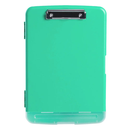 ZANYANG 83301 A4 File PP Organizer Box Writing Board A4 Document Storage Box with Clip and Pen Slot - Mint Green - 1