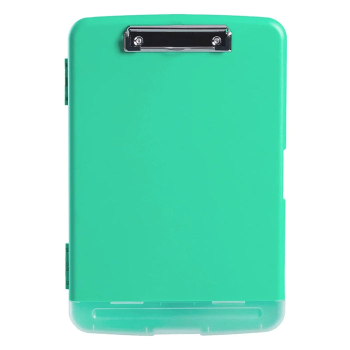 ZANYANG 83301 A4 File PP Organizer Box Writing Board A4 Document Storage Box with Clip and Pen Slot - Mint Green - 1