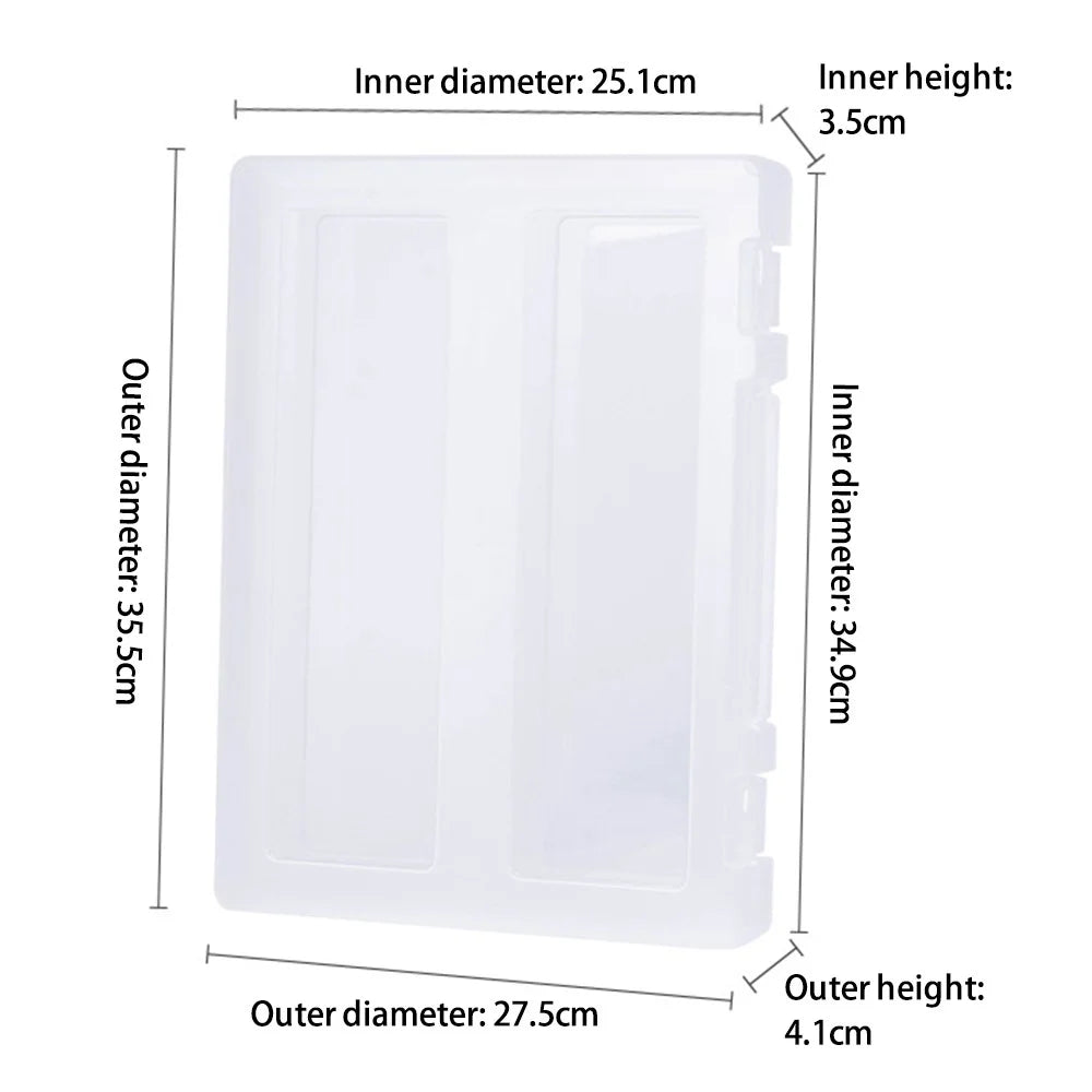 ZANYANG 1149 Transparent A4 File Box Portable Paper Document Case Organizer with Handle - 7