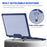 ENKAY HAT PRINCE For MacBook Air 13 inch (2020) A2179 / A2337 (US Version) Kickstand Hard PC Cover Anti-Drop Laptop Slim Case - Dark Blue - 3