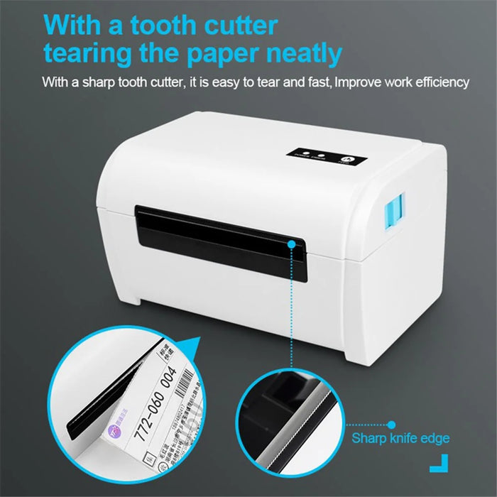 ZJ-9200 Shipping Label Printer High-Speed USB+Bluetooth-compatible Thermal Label Printer - US Plug - 6