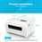 ZJ-9200 Shipping Label Printer High-Speed USB+Bluetooth-compatible Thermal Label Printer - US Plug - 7